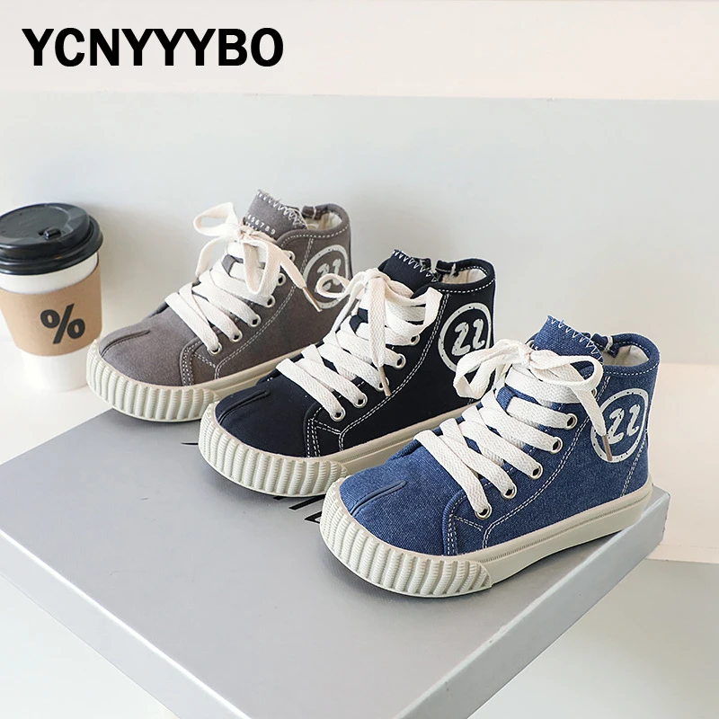 

Kids Casual Sneakers Children Canvas High Top Shoes Baby Girls Brand Sport Sneakers Toddler Boys Chunky Sneakers Trainers Autumn
