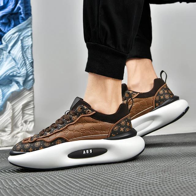 Brad Men Skateboarding Thick Sole Sneaker - Image 2