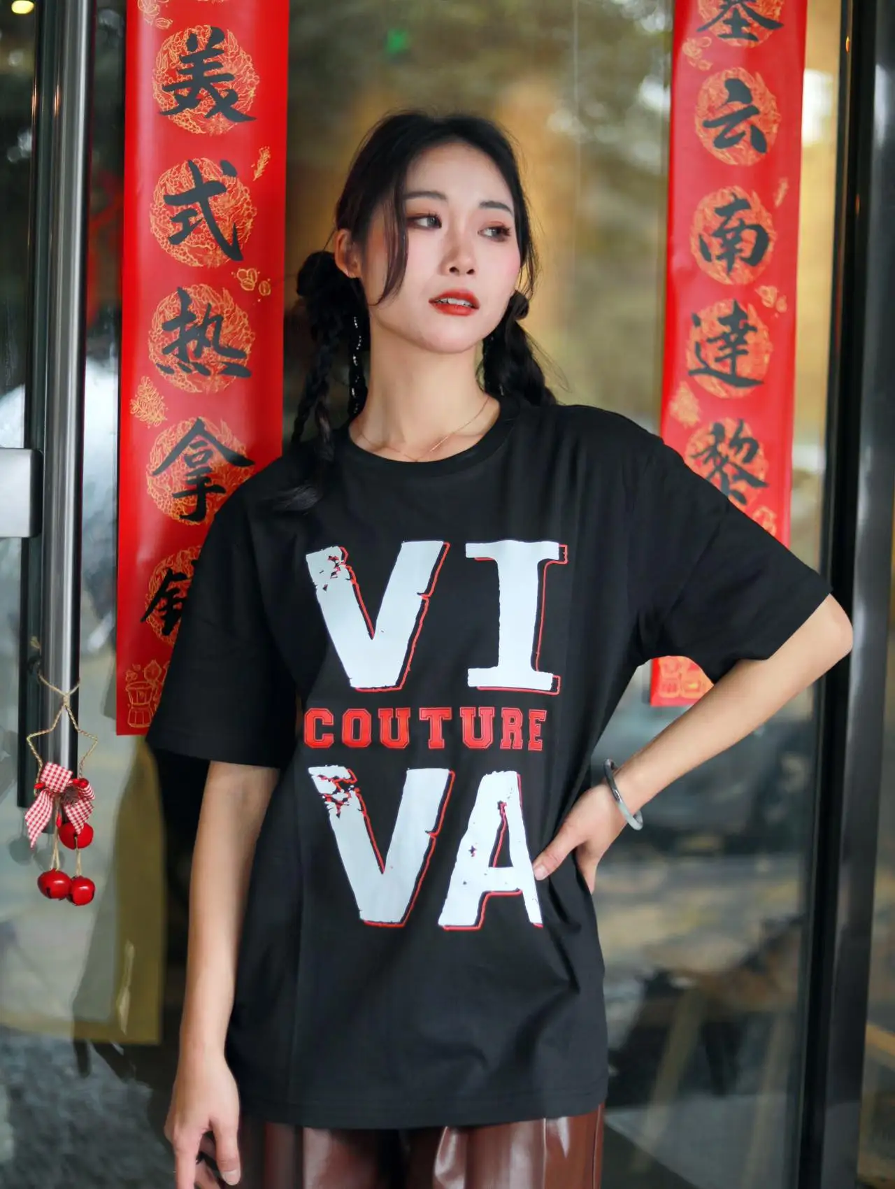  MODA VIVA  ź Ƽ, Ż  귣 MSG,  ũ S M L XL