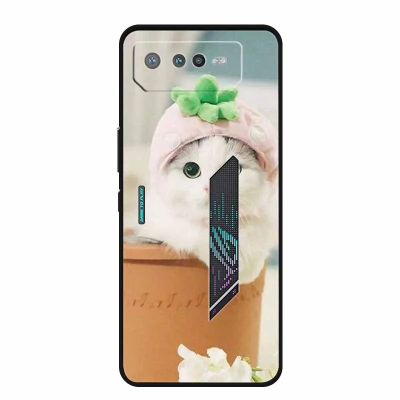 Fashion Soft TPU Silicone Back Case for Asus ROG Phone - Trendy Protective Phone Cover Bumper