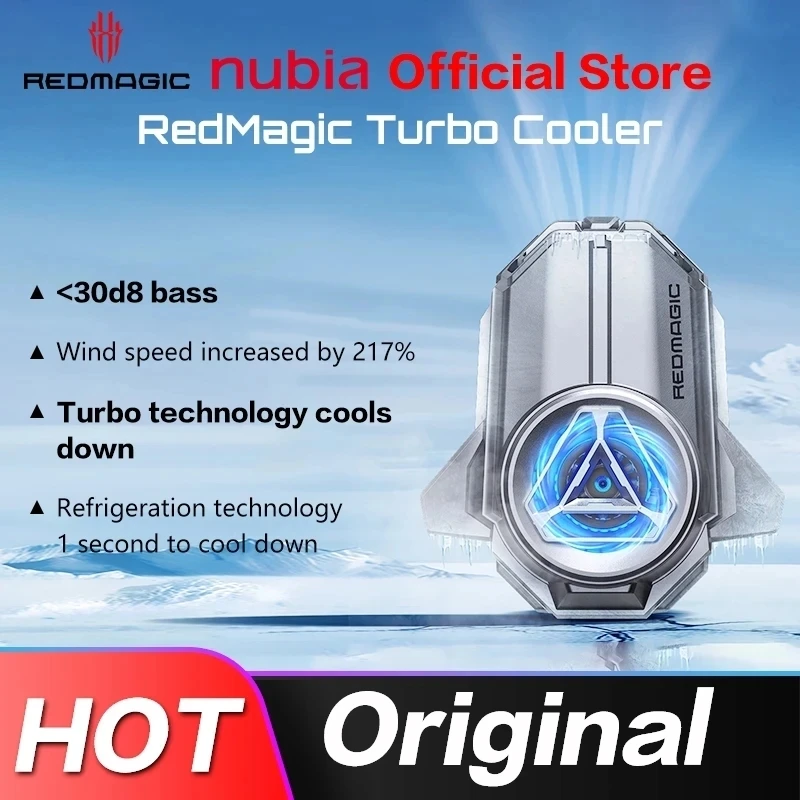 

Original Nubia RedMagic Turbo Cooler For Redmagic Iqoo Vioo Oneplus FanCooler Support APP Control ICE Dock Suitable 70-82mm