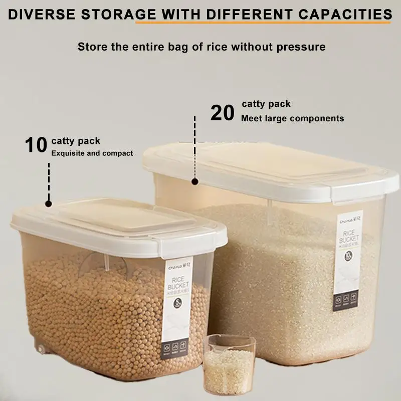 

Tea Flower Rice Bucket Flour Bucket Storage Box Rice Contain: The Ultimate Solution for Organizing Your Kitchen EssentialsIntro