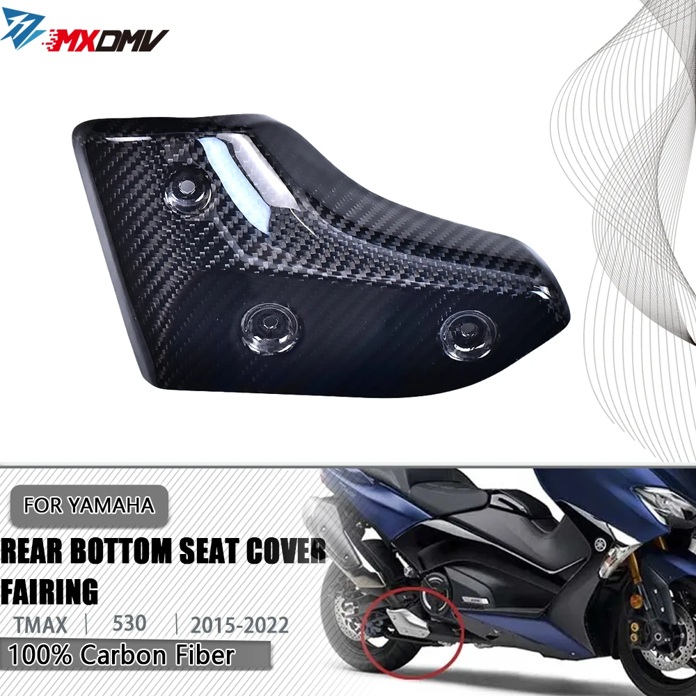 

Настоящее углеродное волокно для Yamaha Tmax500 Tmax530 2015-2022 Tmax 500 530 560 Защитная крышка выхлопной трубы аксессуары для украшения мотоцикла
