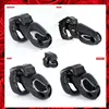Black Plastic Chastity Device HT V4/Chastity Cock Cage for Male/ Chastity Belt/Plastic Chastity Sex Toy/Device with Four Rings 1