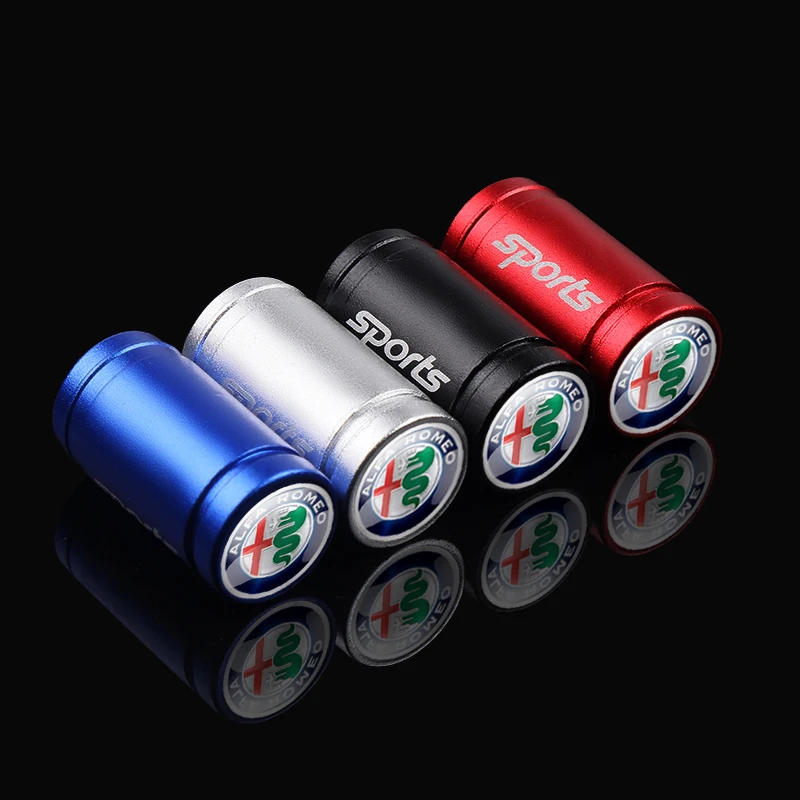 4-Piece Anti-Theft Car Wheel Valve Caps - Premium Auto Accessories