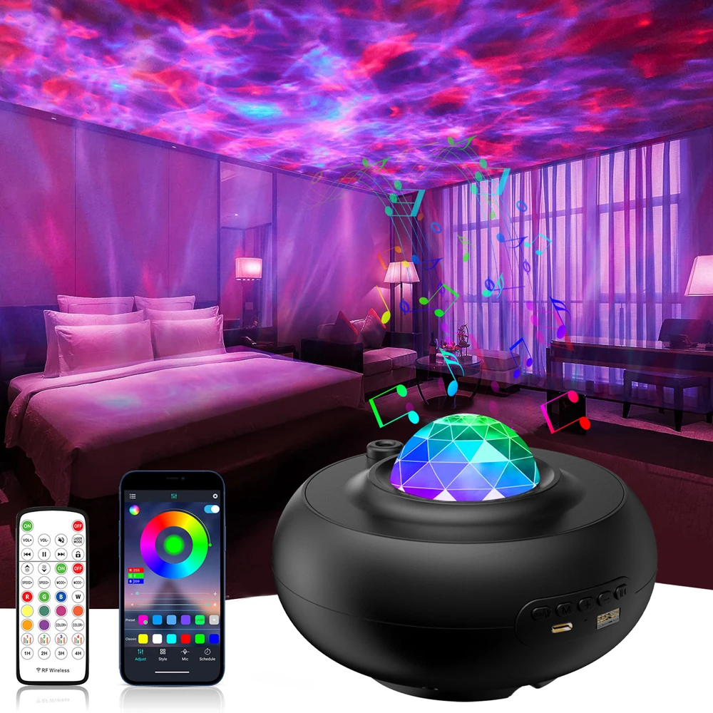 LED Starry Night Light Projector Aurora Lights Galaxy Projector with APP  and Remote Control Music Speaker for Kids Bedroom Party| | - AliExpress
