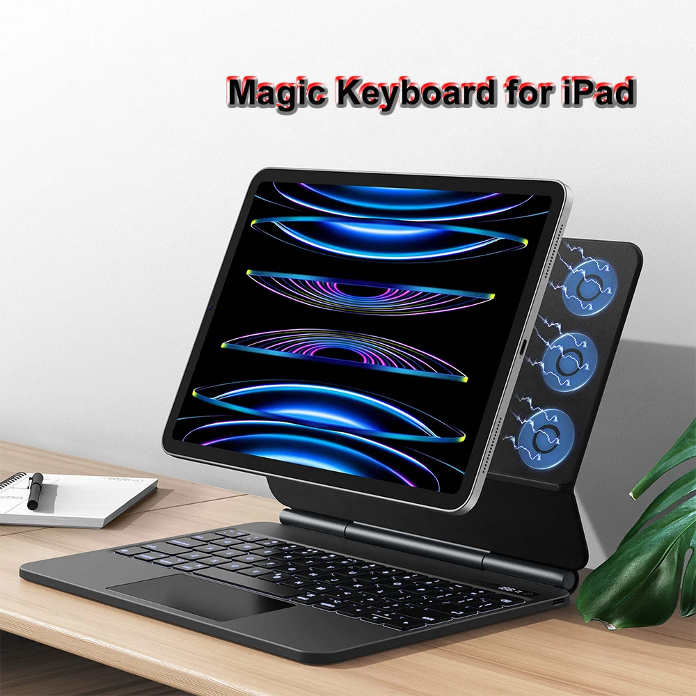 

Magic Keyboard For iPad Pro 12.9 11 Floating Stand Case For iPad 10th Generation Air 4 5 10.9in 2022 2021 Magnetic Keyboard Case