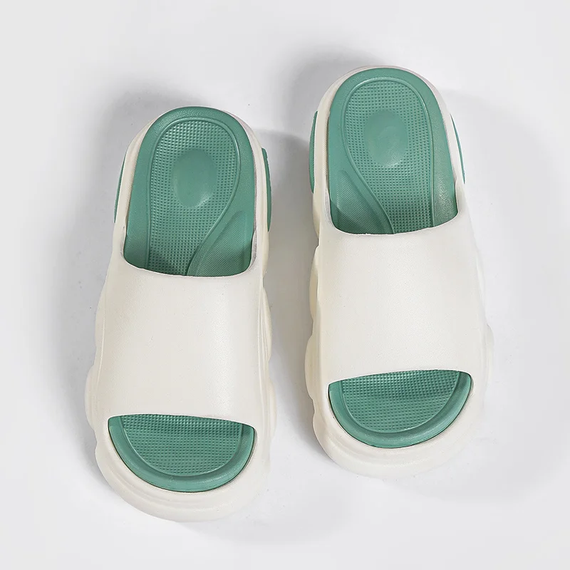 Kvinnors tjocka kuddar Sliders med mjukt skum Supermjuka halkfria tofflor för inomhus utomhus_voghion.com