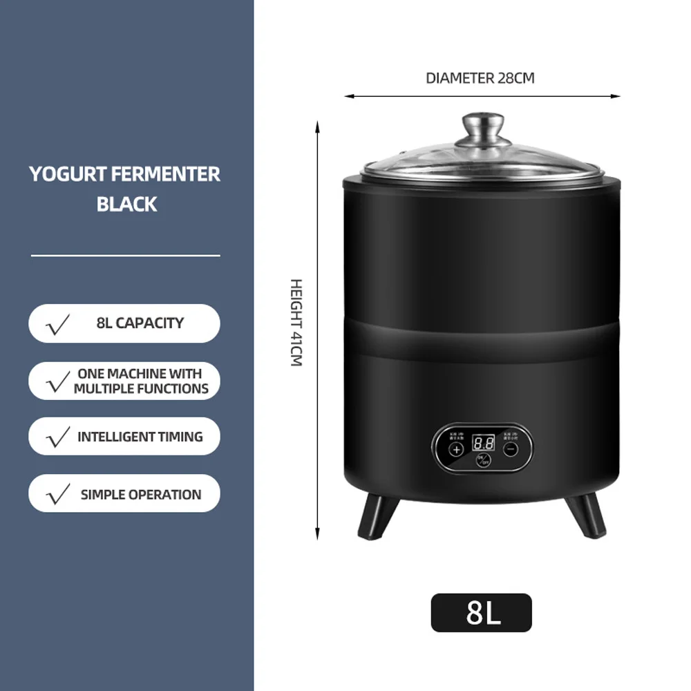 Commercial fully automatic yogurt machine with timed intelligent constant temperature 8L yogurt fermentation machine
