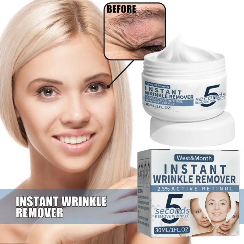 Active Retinols Instant Wrinkles Removal Face Care Cream 5 Seconds Lifting Firming Anti-aging Fade Fine Lines Improve Puffiness