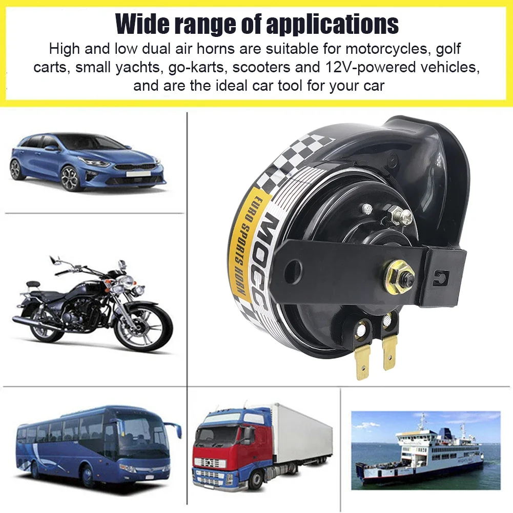 1PC 130dB Super Loud Train Horn For 12V Power Supplies Car Motorcycle 510hz Automotive Loudspeaker Car Speaker Sound Signal