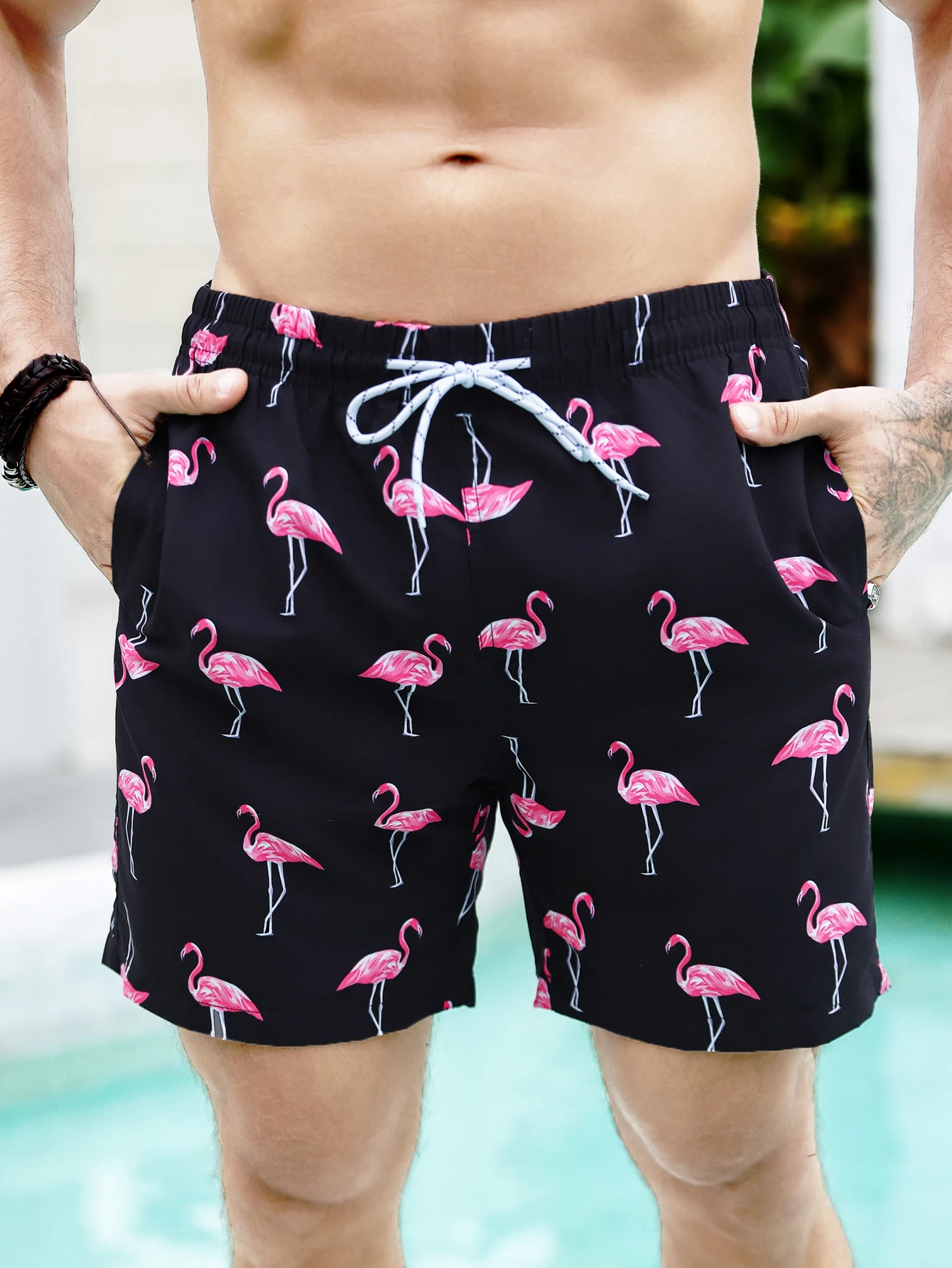 Firebird gradient lined with beach shorts 2