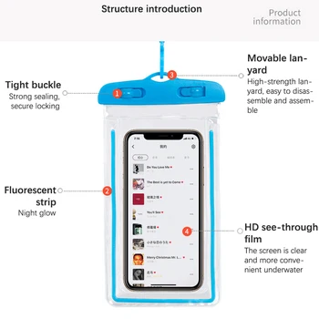 נרתיק נגד מים לטלפון הנייד 5