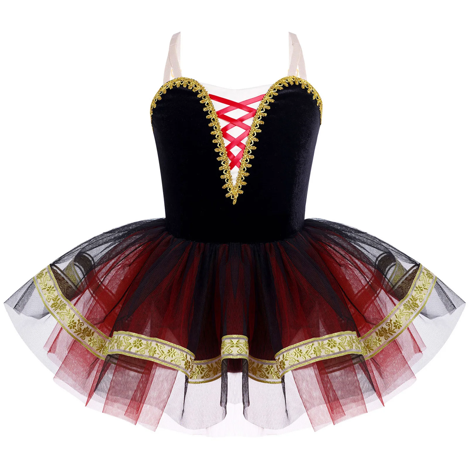 

Ballet Dress For Girls Princess Tutu Dresses Kids Sleeveless Dance Leotard Dress Stage Performance Costume Cosplay Dress Up