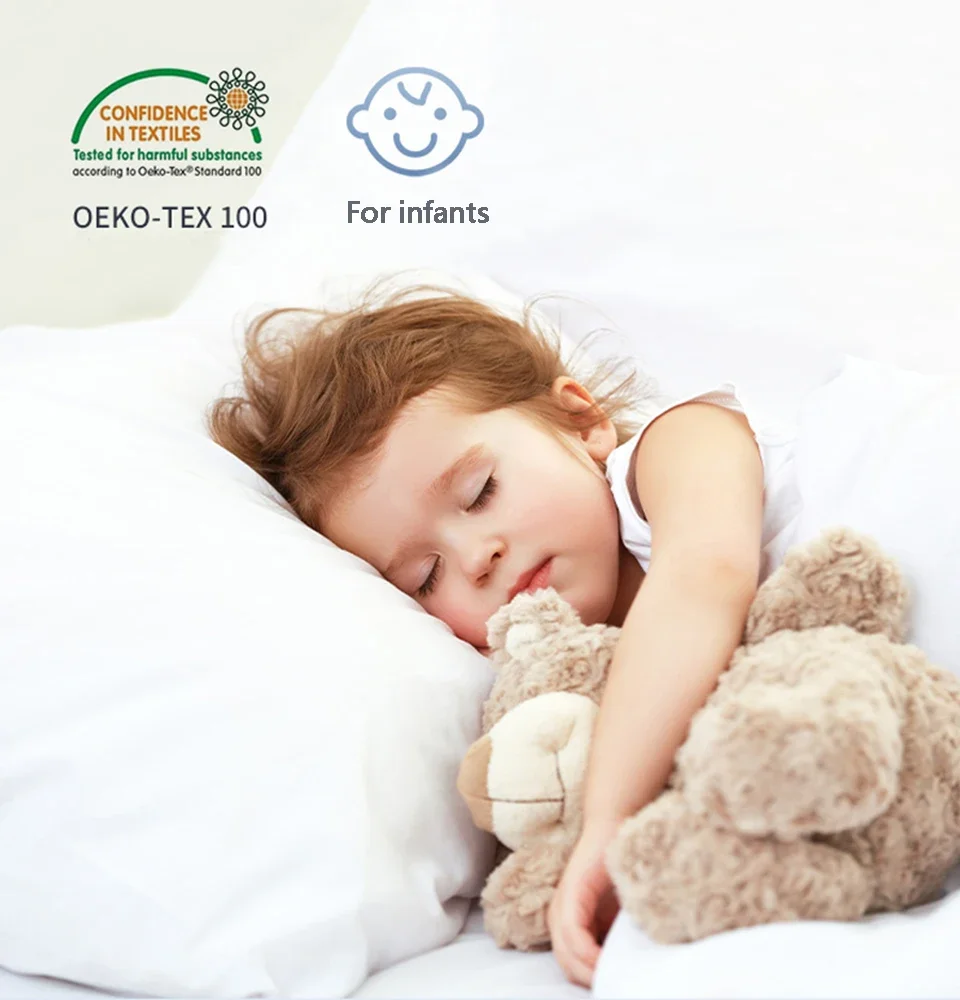 1PC White Pillow Cover Waterproof Pillow Protector Anti Mites Bed Bug Proof Zipper Pillow Cover Allergy Pilow Case 50X70CM 4