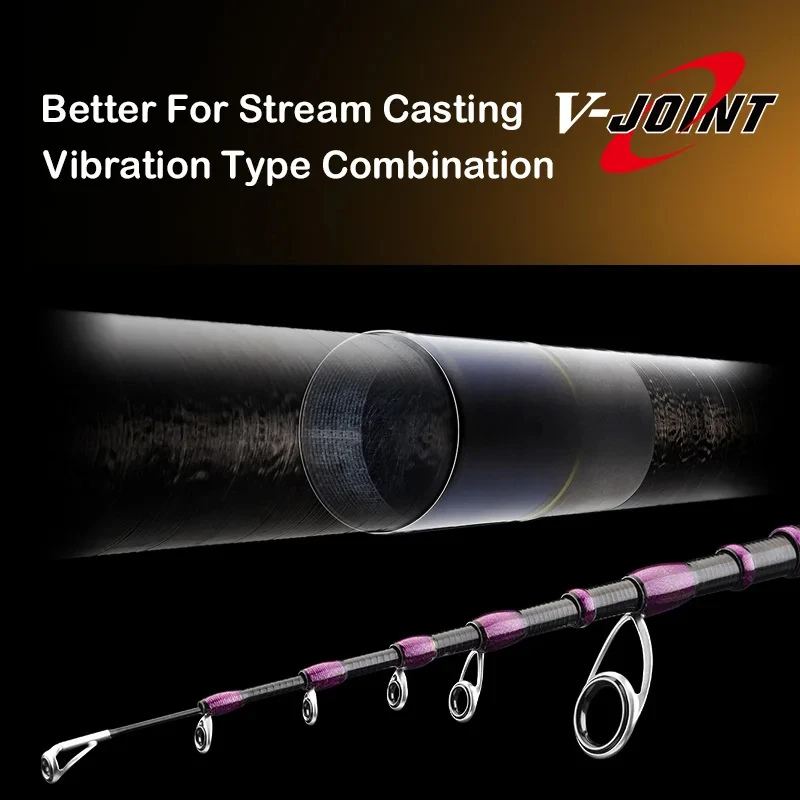 PURELURE 1.53m 1.78m UL L Carry Telescopic Lure Rod Travel Rod Trout Perch Spinning Casting Rod Carbon Fishing Rod Soft Bait Rod