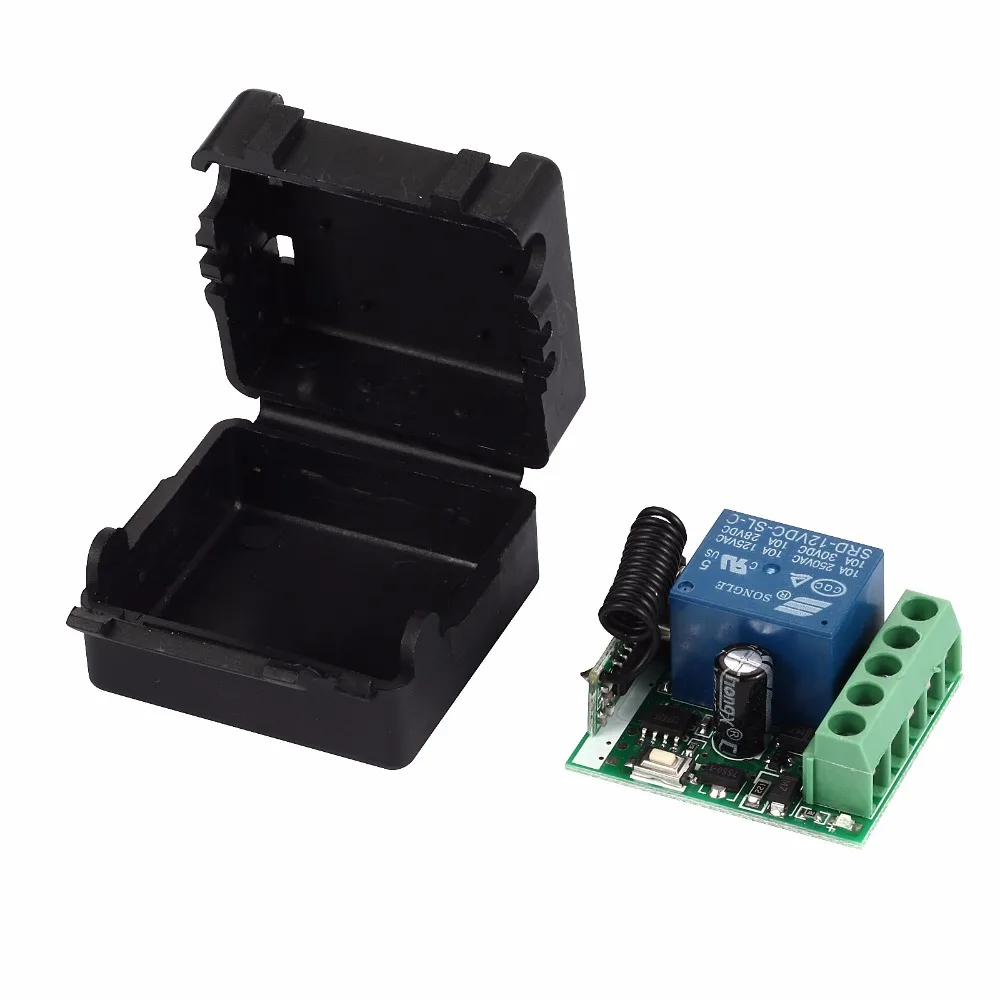 GERMA 433Mhz 범용 무선 RF 원격 제어 스위치 DC 12V 10A 1CH 릴레이 수신기 모듈 및 433.92 Mhz 원격 제어