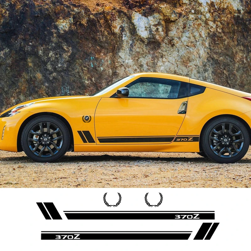 Car Door Vinyl Film Side Strips Stickers Decal Decoration Z For NISSAN