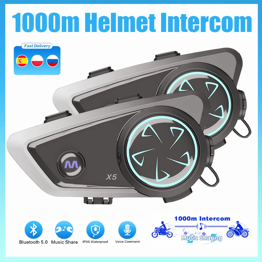 Bluetooth Communication Motorcycle Helmets 1/2pcs Motorcycle