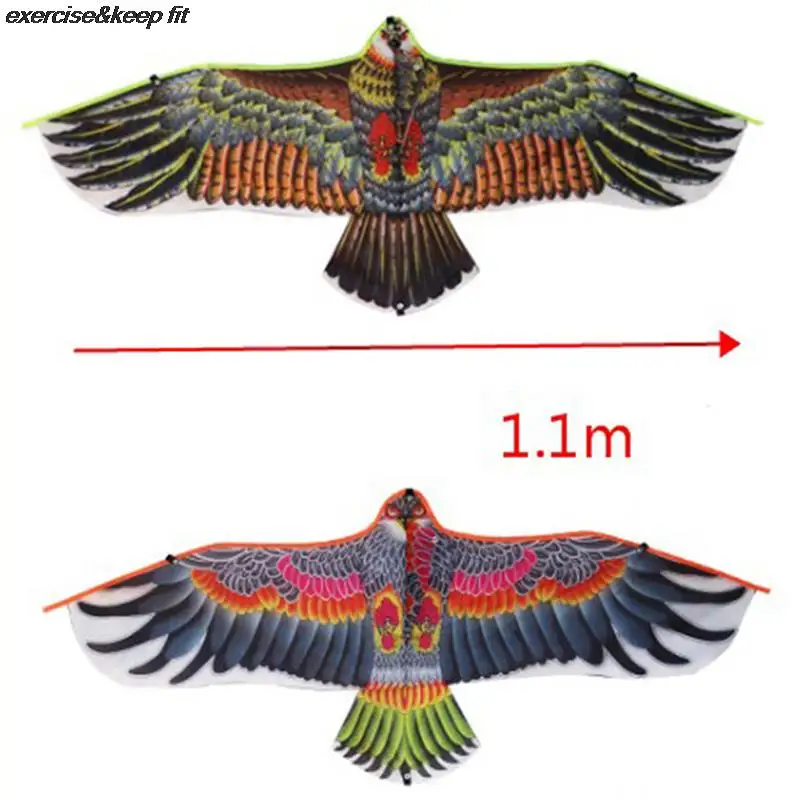 1.1m Eagle Kite With Kite Handle Line Children Flying Bird Kites Outdoor Toys Bird Weifang Chinese Flying Dragon Hcx