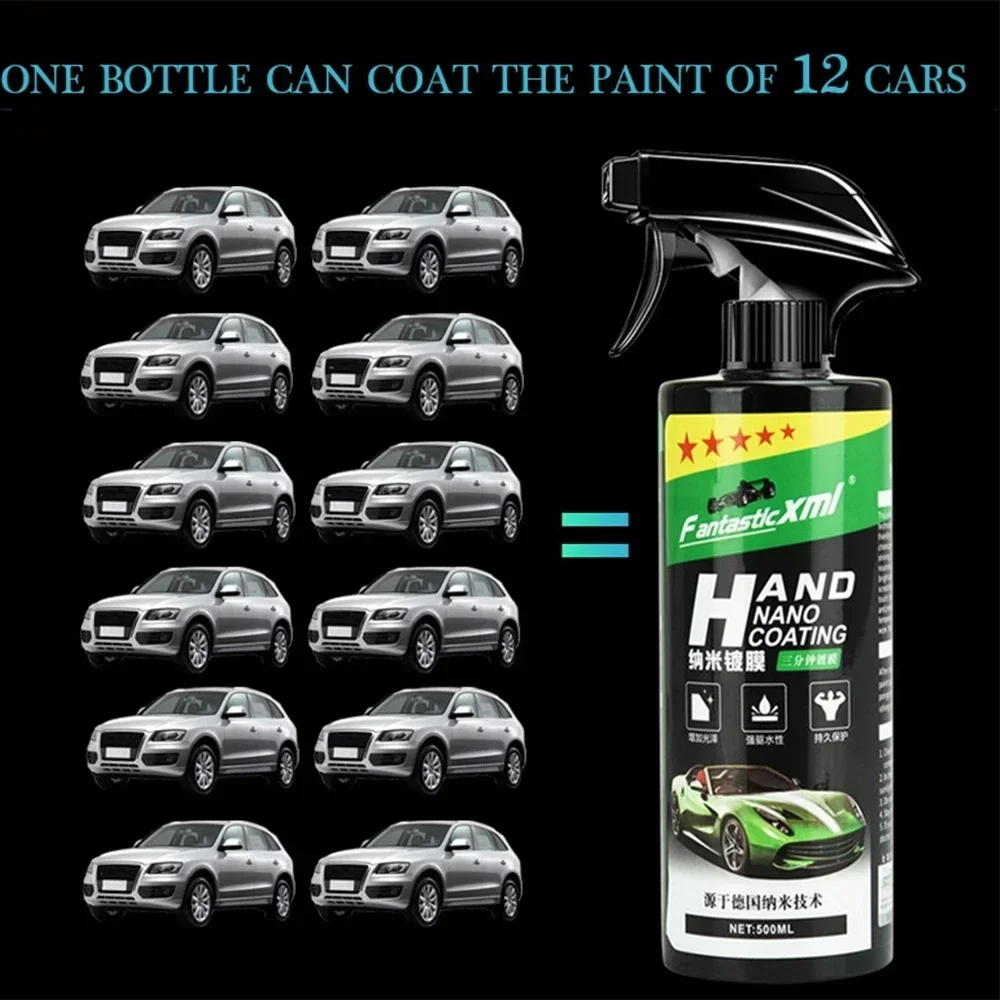 3 In 1 Car Ceramic Coating Spray 30ml/100ml Auto Nano Ceramic