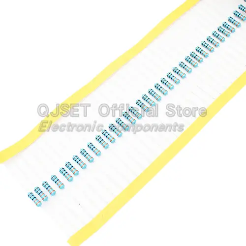 50pcs 1/2W Metal Film Resistors 1% 0.5W 10R 15R 47 100 200 220 470 510 Ohm 1K 2.2K 4.7K 10K 47K 100k 200k 220k 510k 470k 1M Ohms - Image 6