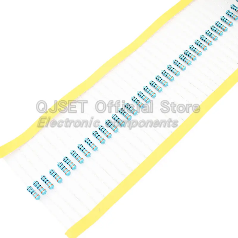 50pcs 1/2W Metal Film Resistors 1% 0.5W 10R 15R 47 100 200 220 470 510 Ohm 1K 2.2K 4.7K 10K 47K 100k 200k 220k 510k 470k 1M Ohms - Image 6