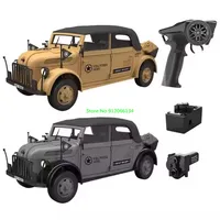 Professional Off Road 2To1 Convertible Command Vehicle RC Truck Car 4X4 1/18 Scale 4CH Smoke&Lighting Remote Control Truck Model 1