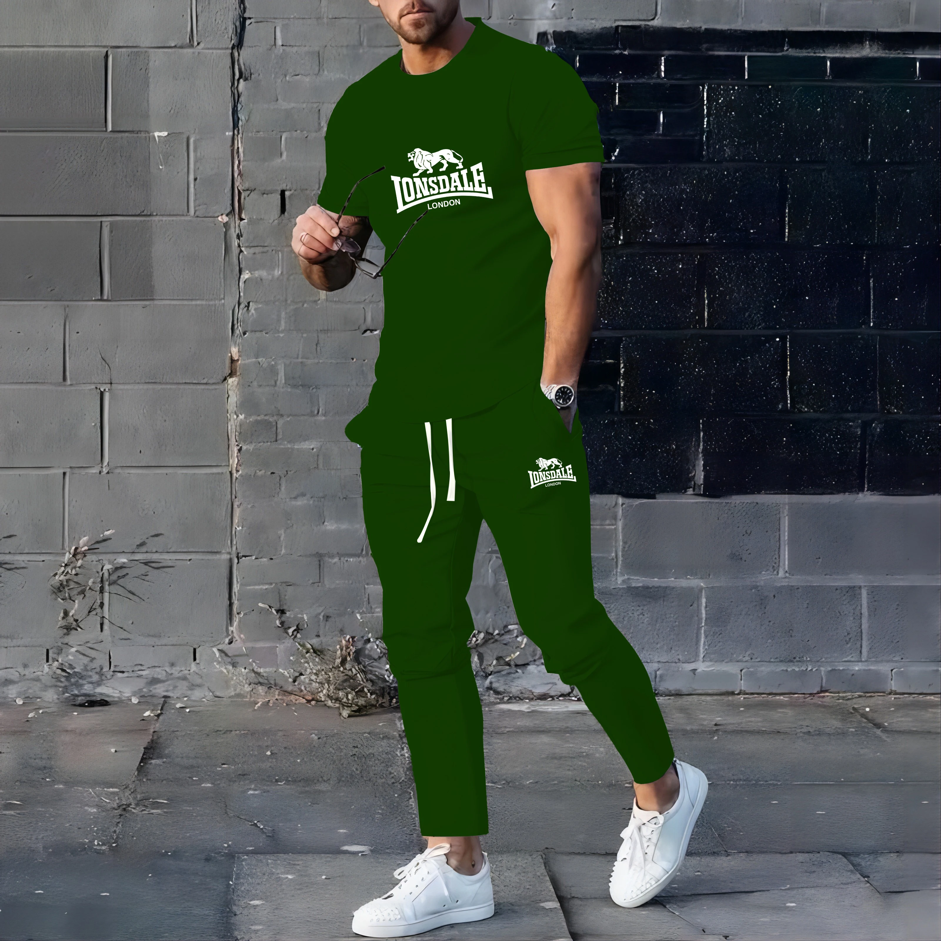 Summer hot selling men's suits sportswear men's fashion clothing  T-shirts pants two-piece sets casual wear streetwear 6