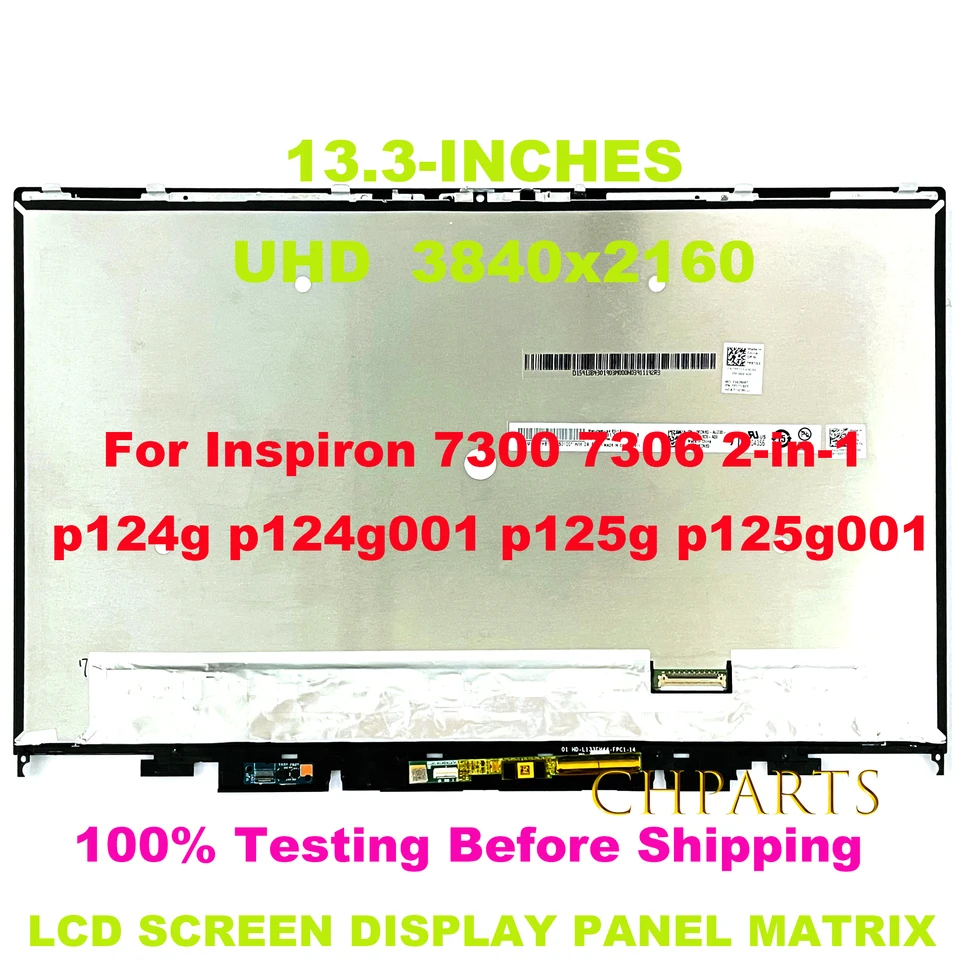 Écran Tactile LCD Complet Pour Dell Inspiron 13 7300 – Référence P124G – Full HD 13,3 Pouces