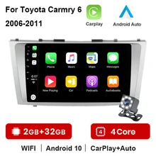 

2G+32G Carplay For Toyota Camry 6 XV 40 50 2006 - 2011 Car Radio Multimedia Video Player Navigation GPS No 2din 2 din dvd