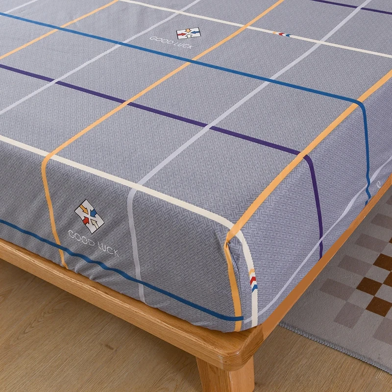 Waterproof Fitted Sheet Bedding Cover Bed Cloth Mattress Cover Bed Protector Cover for Bedroom Guest Room 1pcs 5