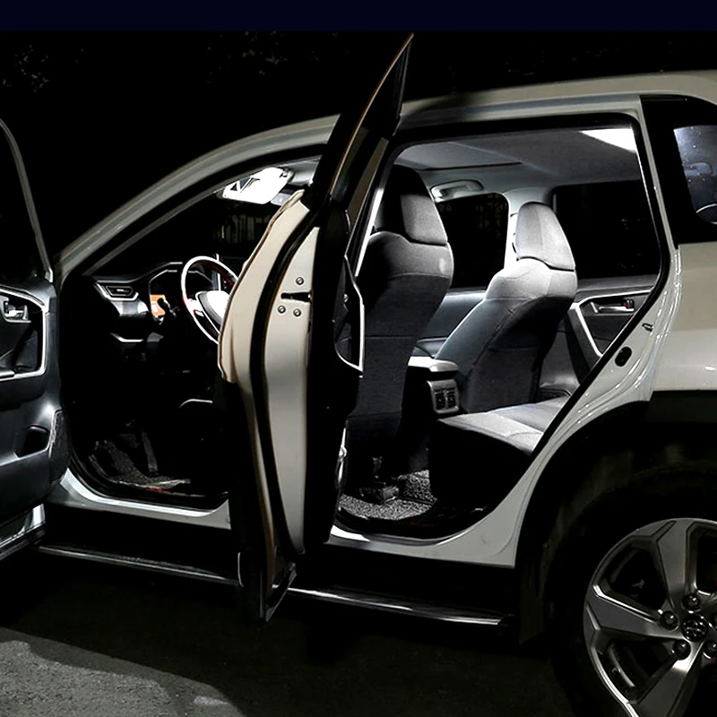 6PCS LED Car Interior Light Reading Bulbs Trunk Lamps Cab Lights For Toyota RAV4 XA50 RAV 4 Hybrid