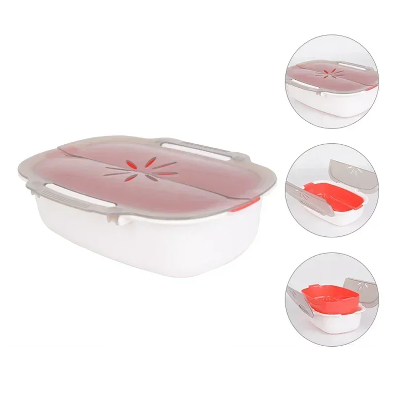 Steam Case Plastic Steamer With Lid Microwave Oven Steamer For Steamed Bread Bun Dumpling Fish Kitchen Cooking Tools Ljiao