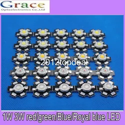 Versatile 10 - Pack High Power Multi - Color LED Set with 20mm Star PCB - 3w (White 20000k)