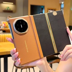 Luxury Magnetic Phone Case - Fashionable Protective Case by PINSHEN for Huawei Mate XT Ultimate (PINSHENG - XBJ - brown)