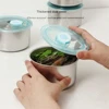 Hot Selling Stainless Steel Fresh-keeping Bowl Lid Round Sample Box Food Refrigerated Fruit Vegetable Fresh-keeping Box 500 Ml 6