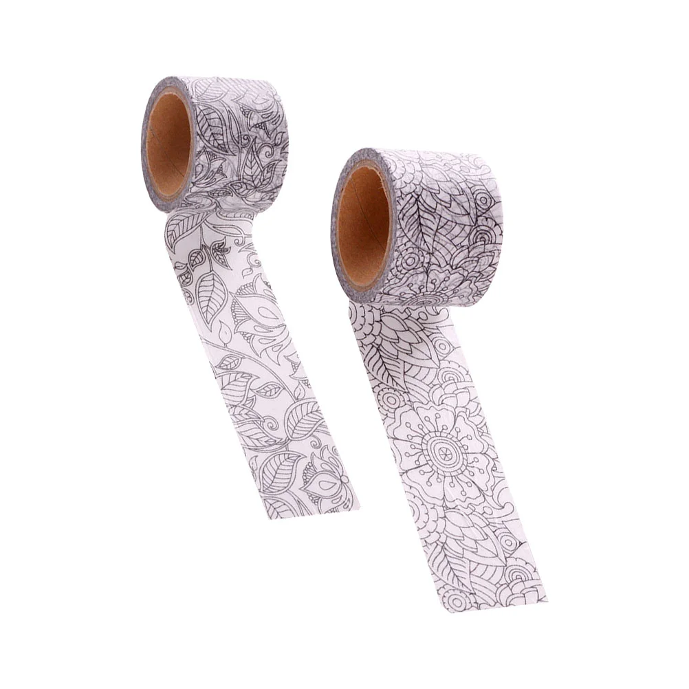 

4 Pcs DIY Washi Tapes Hand Book Album Fresh Decorative Stickers Paper Tapes Adhesive Tapes for Crafts Graffiti Hand-painted