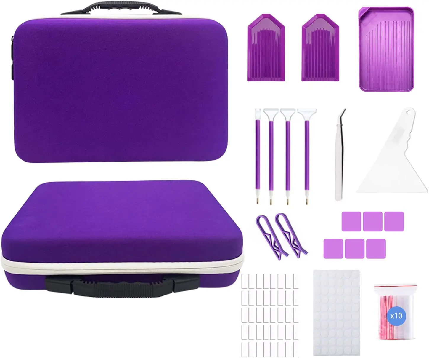 

Diamond Painting Storage Containers,60 Slots Diamond Painting Accessories and Tools for Diamond Art Organizer Case