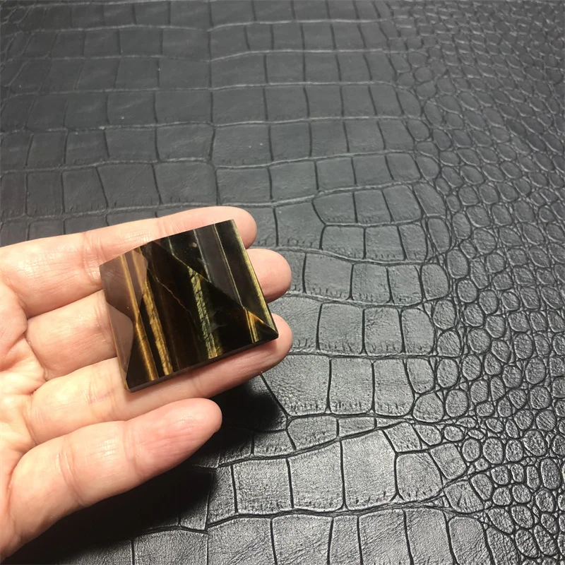 Natural Yellow Blue Tiger Eye Meditation Quartz Crystal Tiger Eye Pyramid Stone Chakra Stone healing Reiki  Home Decoration 5