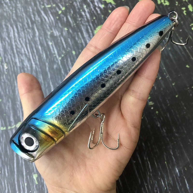 Leurre De Pêche GT Popper 19cm/90g - Bois - Topwater - Gros Gibier