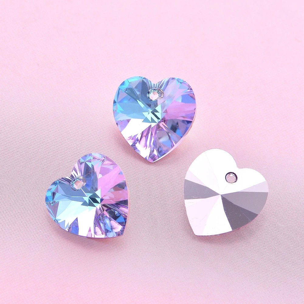 6228 XILION Heart Pendant Charm with Crystals from Austria for DIY Jewelry Making 3