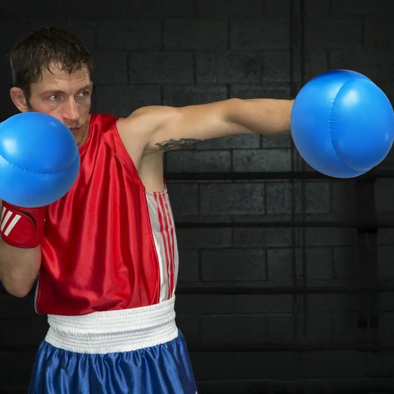 thumbnail image 2 of Blow Up Boxing Gloves, PVC Boxing Playing Mittens, Interactive Boxing Glove Balloons, Workout Punching Mittens 1 Pair For Men Adults Birthday 2 of 14