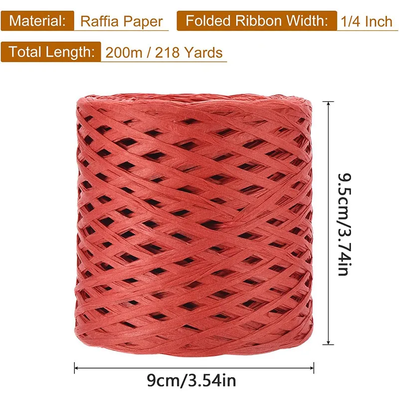 Natural Cotton Raffia Yarn - 200 Meter Spool For Sun Hats, Beach Bags & DIY Crafts