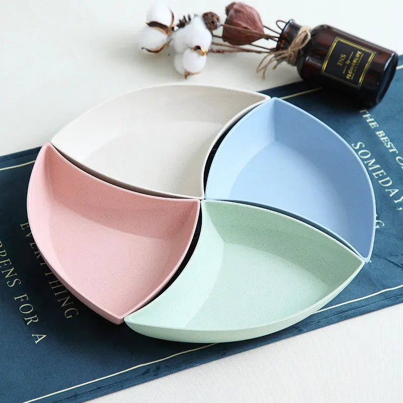 NOT Ceramic Dinner Plates Set Food Grade PP Serving Tray Fruit Sara Dinnerware Dishes Kitchen Accessories