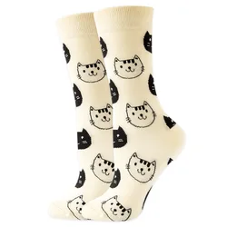 High-Quality Kawaii Cartoon Animal & Fruit Trendy Women's Socks - Harajuku Happy Collection - Eu 37-43 (43)