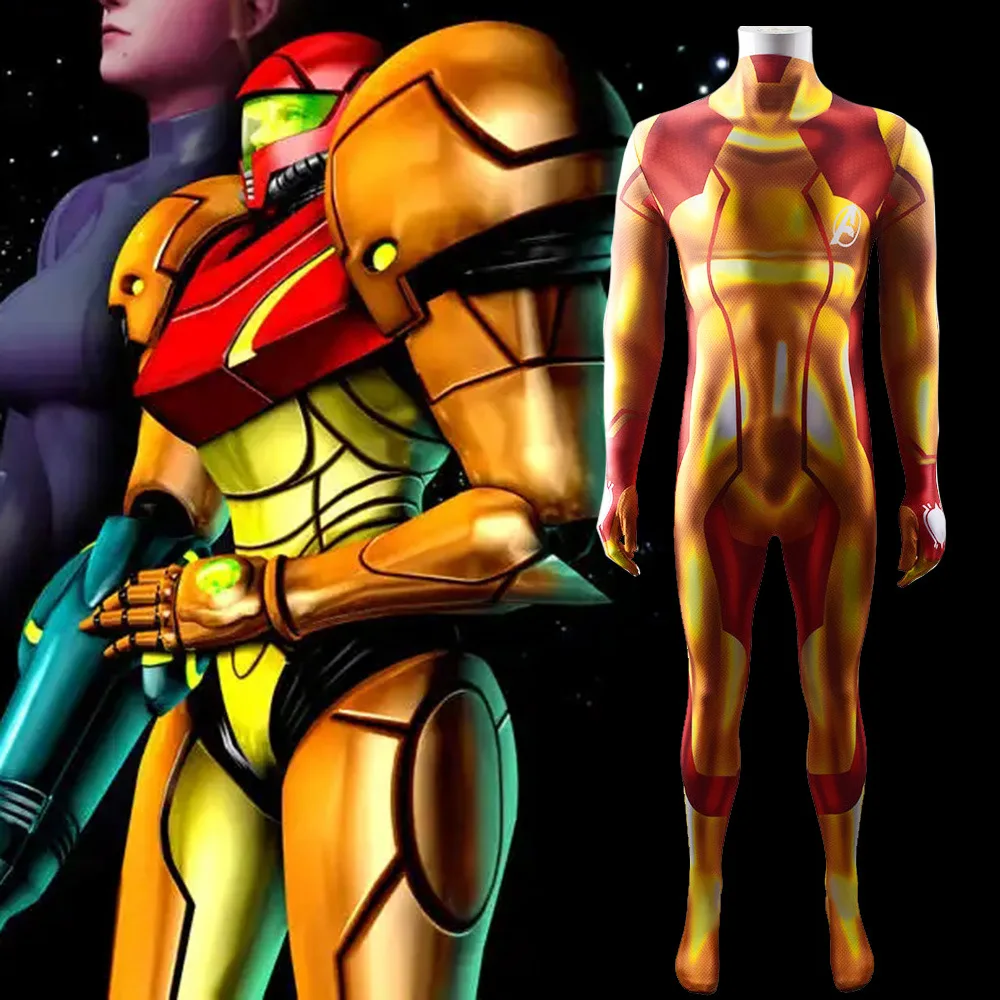 Zero Suit Samus Cosplay Bunda COSPLAY DE SAMUS METROID DREAD