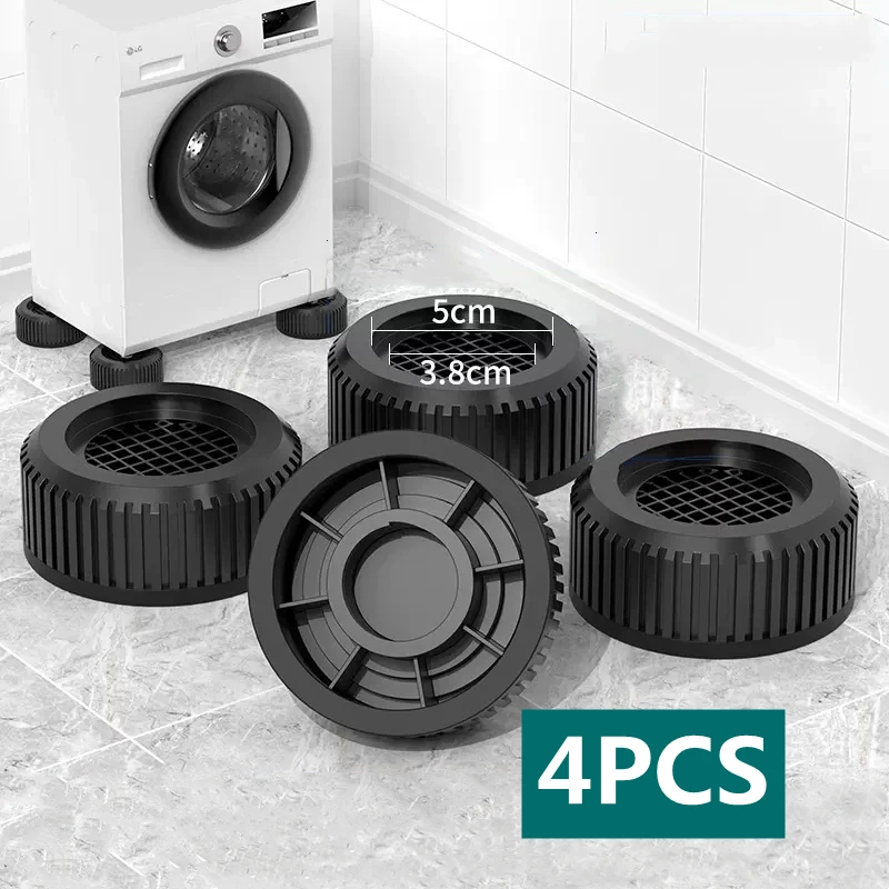 4Pcs Anti Vibration Feet Pads Waterproof Legs Slipstop Silent Skid Raiser  Mat Washing Machine Support Dampers Stand Furniture - AliExpress 13