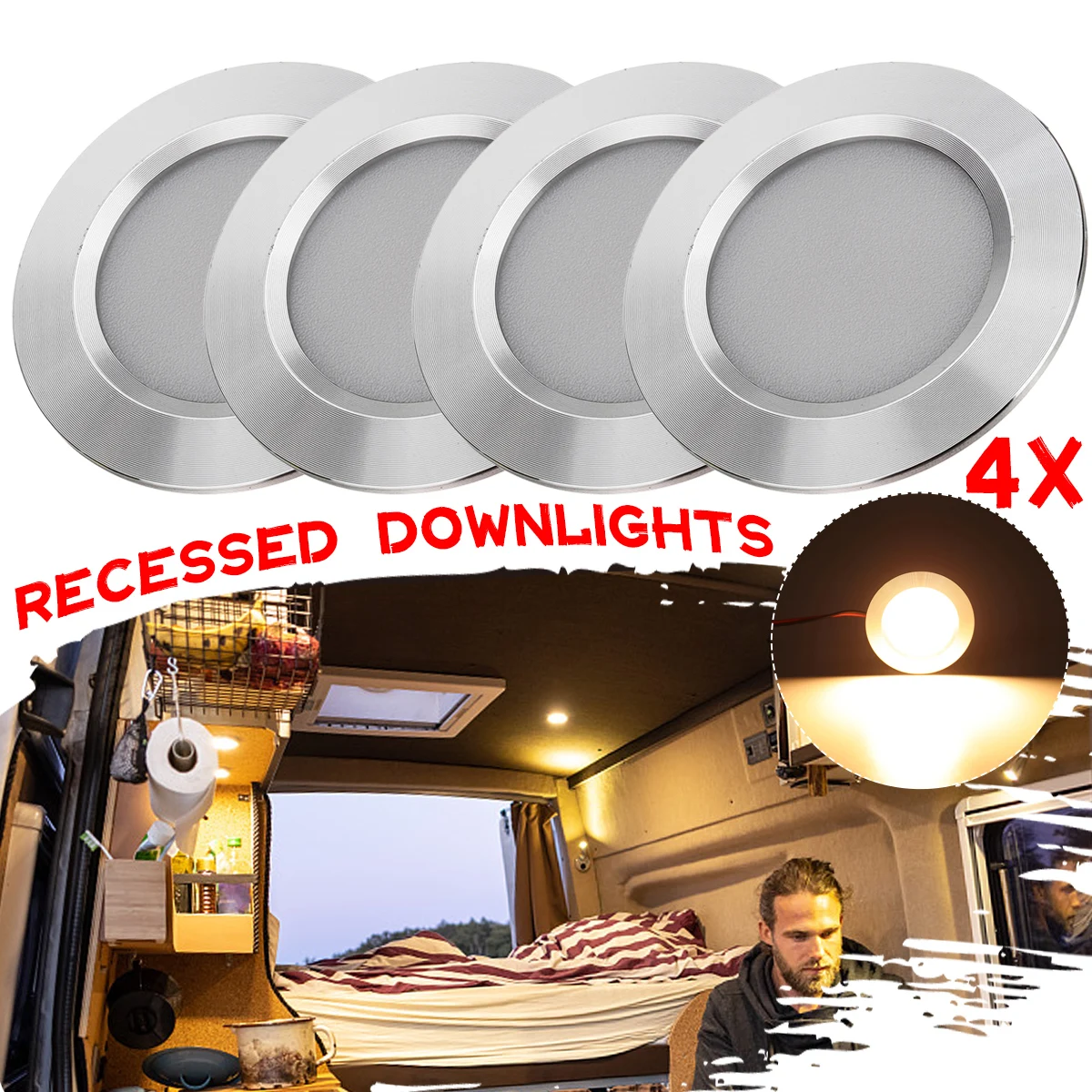 

8 / 6 / 4 PCS 3W 12V Светодиодные лампы элеваторы для внутреннего освещения, внутреннее освещение, крыша, потолочные лампы, шкафные лампы, кемпинг, трейлер, судно 8 / 6 / 4 PCS 3W 12V Светодиодные лампы элеваторы для