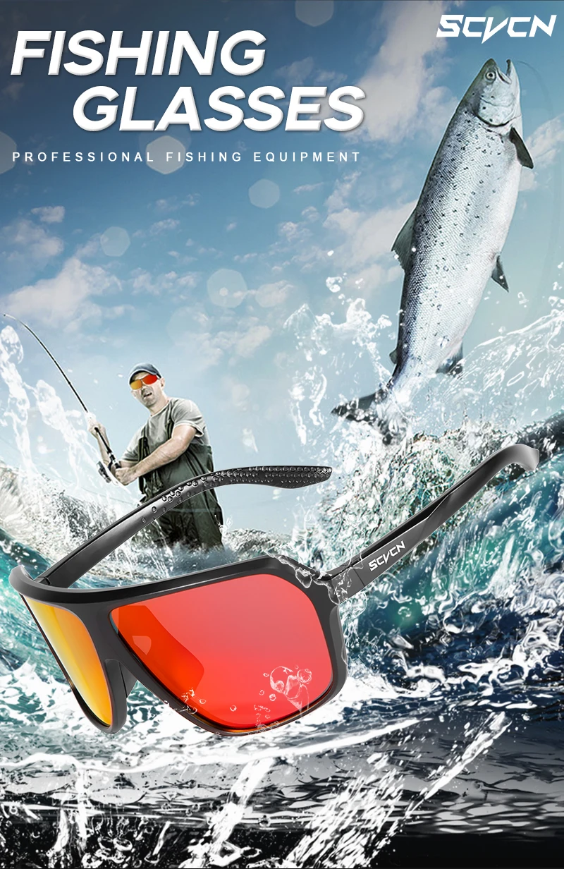 Description Picture 2 of itemScvcn Polarized Fishing Sunglasses Bike Glasses UV400 Cycling Bicycle MTB Road Outdoor Sports Eyewear Driving Running Glasses